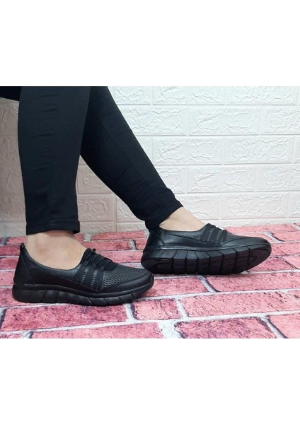 Gerçek Deri Ortopedik Kadın Ayakkabı - Siyah - 36 modelleri