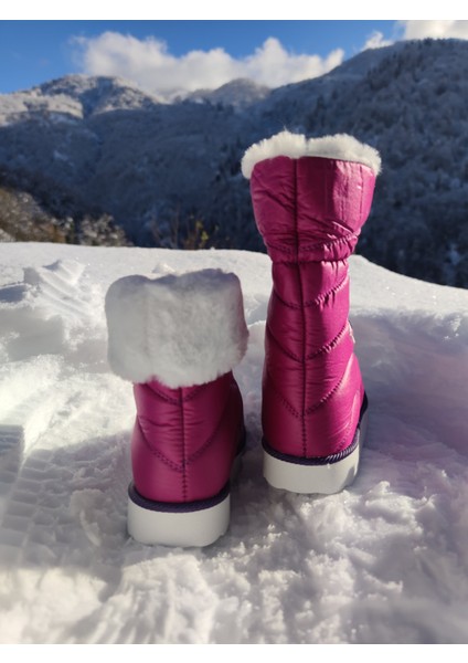 Su Geçirmez Çocuk Kar Botu - Çkar 4a - Lila-Beyaz fiyatları
