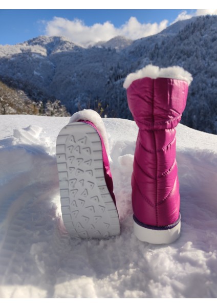 Su Geçirmez Çocuk Kar Botu - Çkar 4a - Lila-Beyaz modelleri