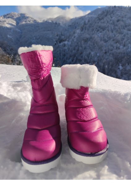 Su Geçirmez Çocuk Kar Botu - Çkar 4a - Lila-Beyaz fırsatları