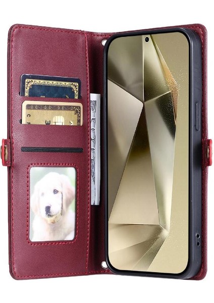 IPhone 13 Pro Için Cüzdan Crossbody Durumda Rfıd Engelleme Cüzdan Durumda (Yurt Dışından)