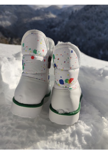Su Geçirmez Çocuk Kar Botu - Çkar 1 - Renkli-Beyaz-Yeşil fiyatları