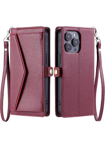 Cüzdan Crossbody Durumda IPhone 13 Pro Max Rfıd Engelleme Fermuar Faturaları (Yurt Dışından) indirimleri