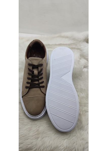 Çiğdem Kundura Çiğdem Kum Nubuk Deri Kalın Taban Erkek Ayakkabı (Gso 1481) - Kum - 44 - St02653-13479 fiyatları