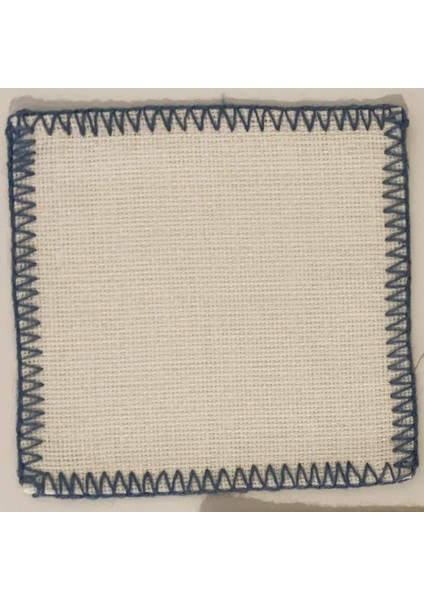 Etamin Işlemelik Sunum Peçetesi - 6 Parça - 15 x 15 cm - Kahve Yanı Sunum Peçetesi - Kokteyl Peçetesi