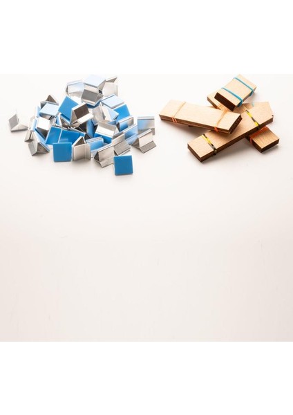 Ahşap Mum Fitili + Yapışkanlı Sehpa - 50 Adet ( 20MM x 75MM x 0,5mm ) fiyatları