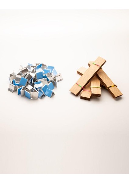 Ahşap Mum Fitili + Yapışkanlı Sehpa - 50 Adet ( 20MM x 100MM x 0,5mm ) fiyatları