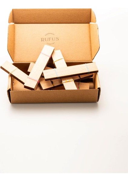 Ahşap Mum Fitili - 75 Adet ( 20MM x 100MM x 0,5mm ) modelleri