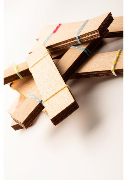 Ahşap Mum Fitili - 75 Adet ( 20MM x 100MM x 0,5mm ) fırsatları