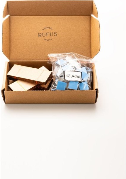 Ahşap Mum Fitili + Yapışkanlı Sehpa - 40 Adet ( 30MM x 75MM x 0,5mm ) fırsatları