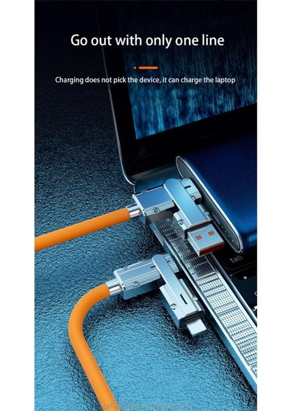 Sanec Type-C Lightning USB Type-C USB Lightning 120W 6A Turbo Hızlı Şarj ve Data Kablosu