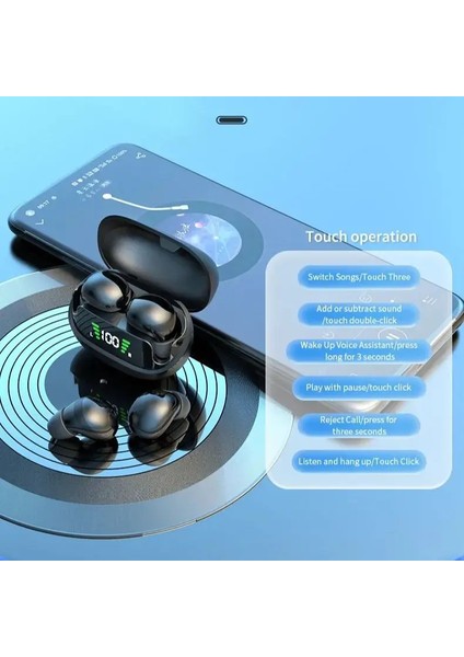 Kablosuz Bluetooth 5.3 Kulaklık Mini Ultra Küçük Uyku Yeni Görünmez Yüksek Kaliteli Gürültü Önleyici Kulaklıklar (Yurt Dışından)