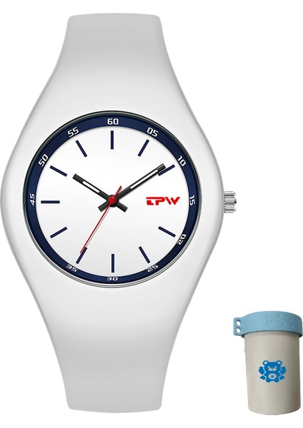 Şık Kadın Tam Boy 40MM Kuvars Saat Kadın Kauçuk Kayış (Yurt Dışından)