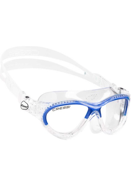 Mini Cobra Silikon Deniz Gözlüğü Blue-Clear-Blue modelleri