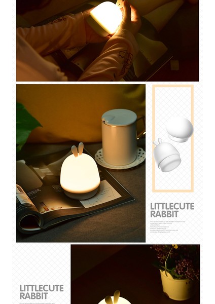 LED Gece Lambası Göz Koruması Silikon Pat Lambası Masa Lambası Tatil Hediyesi (Yurt Dışından) fiyatları