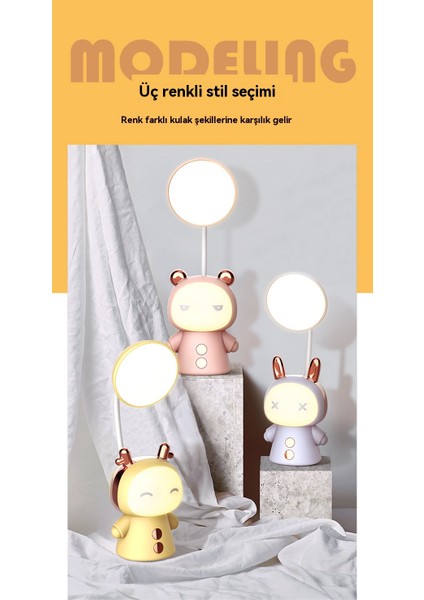 Karikatür LED Masa Lambası Göz Koruması Masa Lambası Öğrenci ve Çocuk Gece Lambası (Yurt Dışından) fırsatları