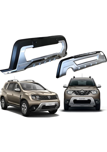 Dacia Duster Ön - Arka Tampon Koruma 2018 ve Sonrası