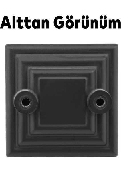 Çekmece Mutfak Kapak Dolap Kulbu 32 mm Mat Siyah Kare Sert Plastik indirimleri