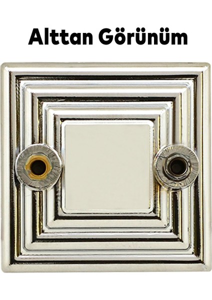 Çekmece Mutfak Kapak Dolap Kulbu 32 mm Krom Kare Sert Plastik indirimleri