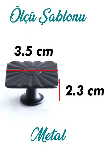 Mobilya Mutfak Dolabı Çekmece Dolapları Kapak Kulp Kare Düğme Mat Siyah Metal modelleri