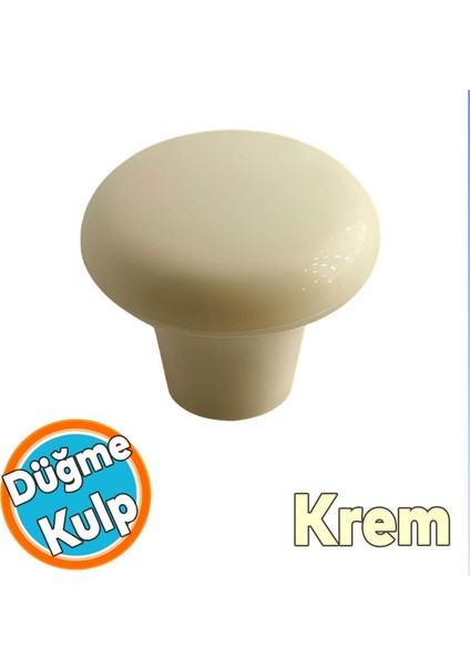 Mobilya Düğme Sert Plastik Krem Dolap Mutfak Dolabı Çekmece Dolap Kapak Kulbu