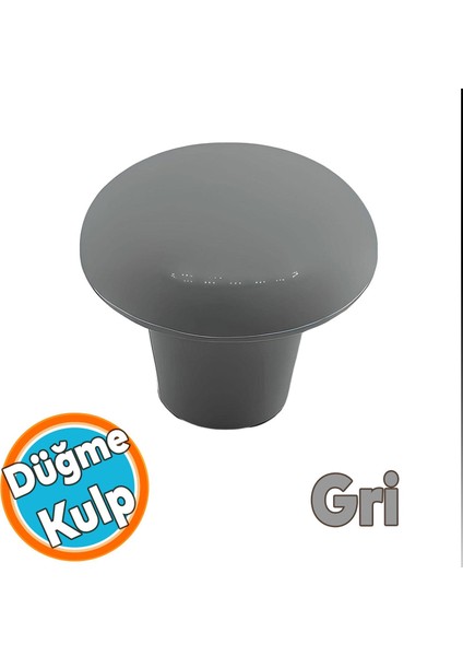 Mobilya Düğme Sert Plastik Gri Dolap Mutfak Dolabı Çekmece Dolap Kapak Kulbu
