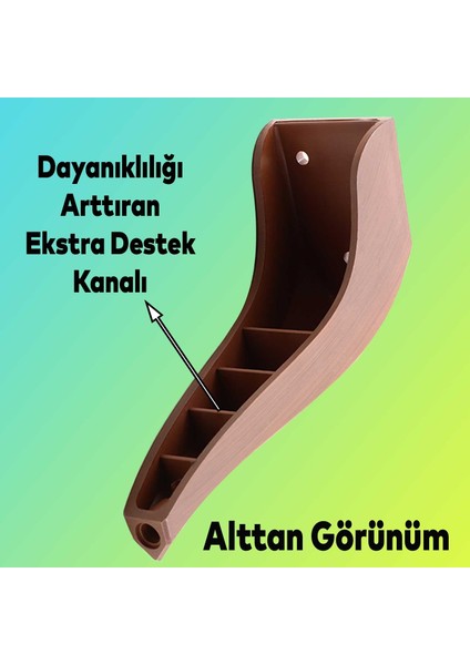Mobilya Kanepe Sehpa Tv Ünitesi Koltuk Ayağı 18 cm Kahverengi Ahşap Desenli Baza Ayak fırsatları