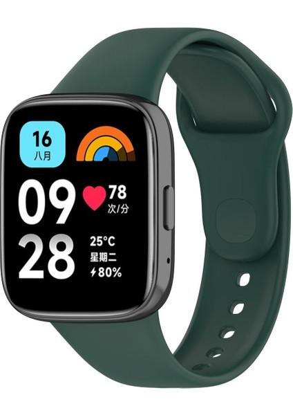 Xiaomi Redmi Watch 3 Active Uyumlu Kordon Spor Şık Tasarım Yumuşak Jel Silikon Kayış