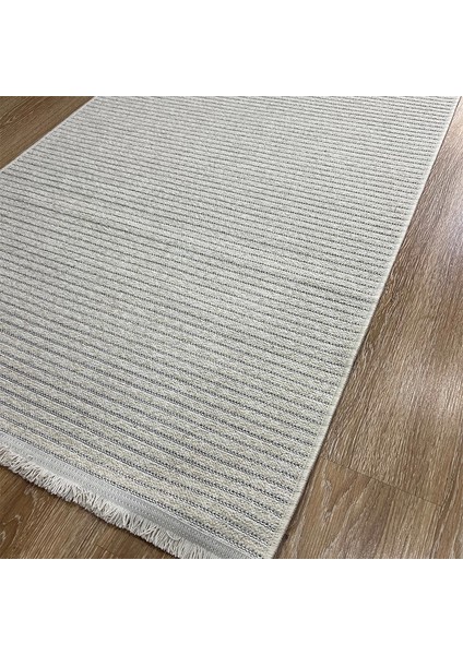 Krem Rengi & Kırçıllı Desen Halı - Soft & Naturel Salon Halısı - Hoom Rugs Retro 6204