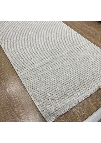 Krem Rengi & Kırçıllı Desen Halı - Soft & Naturel Salon Halısı - Hoom Rugs Retro 6204