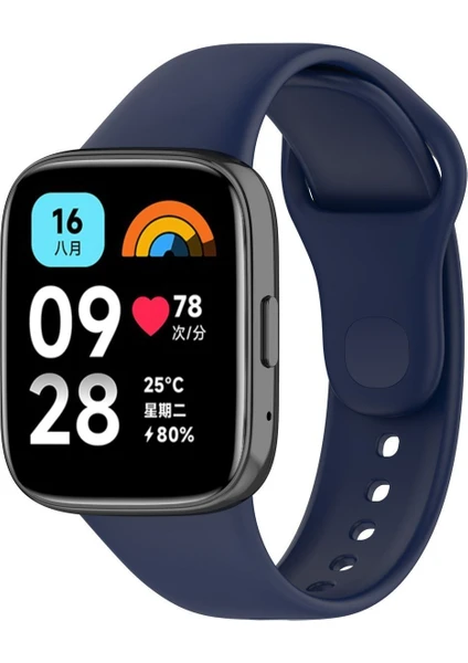 Xiaomi Redmi Watch 3 Active Uyumlu Kordon Spor Şık Tasarım Yumuşak Jel Silikon Kayış