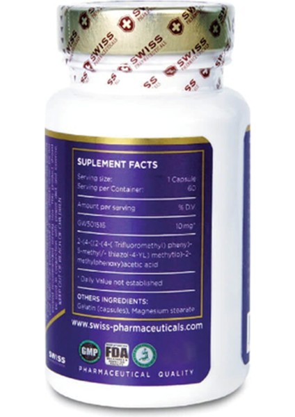 Swiss Supplement Endurobol GW-501516 10MG 60 Capsul 3754* fiyatları
