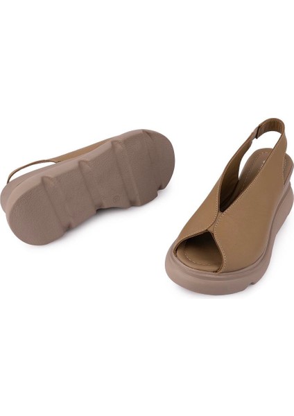 Modern Rahat Deri Yumuşak Sandalet 7672 Yeşil fiyatları