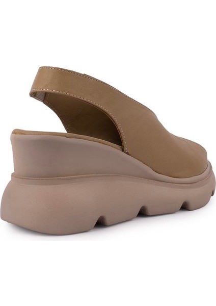 Modern Rahat Deri Yumuşak Sandalet 7672 Yeşil modelleri