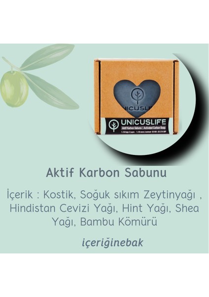 % 100 Saf Aktif Karbon Sabunu Katkısız El Yapımı (Içeriğinebak) 100 gr