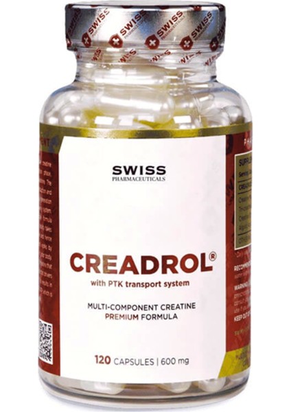 Swiss Supplement CreaDrol Premium 120 Capsul.Tr Tek Yetkili Satıcısı3736*