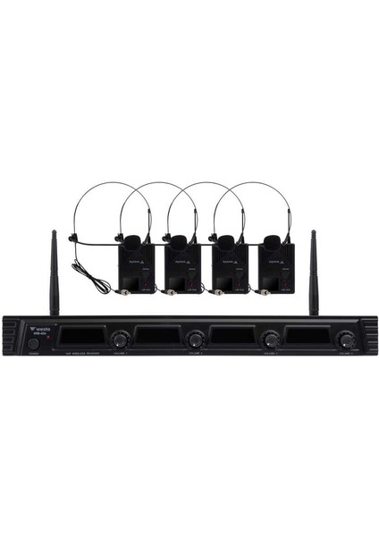 WM-404T - 4 Kanal Kablosuz Uhf Yaka (Headset) Mikrofon