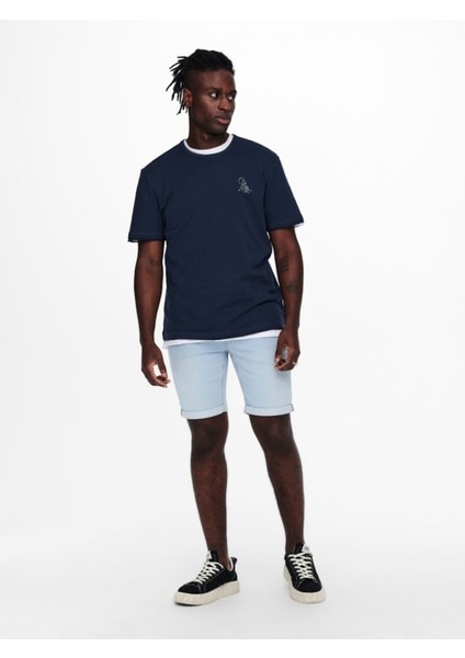 Onsply Lb Jog 8587 Pım Dnm Shorts Noos Erkek Mavi Şort - 22018587