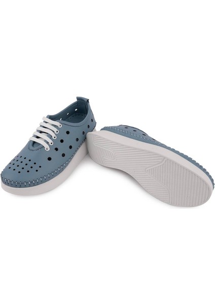 Emel Ayakkabı Yumuşak Ortopedik Modern Rahat Delikli Deri Ayakkabı 31-102 Kot Mavi fiyatları