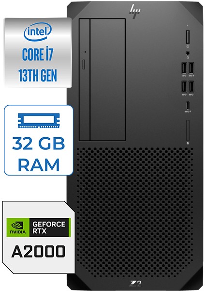 Ws Z2 G9 I7-14700K 32GB Ddr5 1tb HDD + 2tb SSD 12GB Nvidia Rtx A2000 Windows 11 Pro 88T1N3EA25