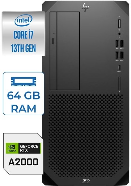 Ws Z2 G9 I7-14700K 64GB Ddr5 2tb HDD + 512GB SSD 12GB Nvidia Rtx A2000 Windows 11 Pro 88T1N3EA28