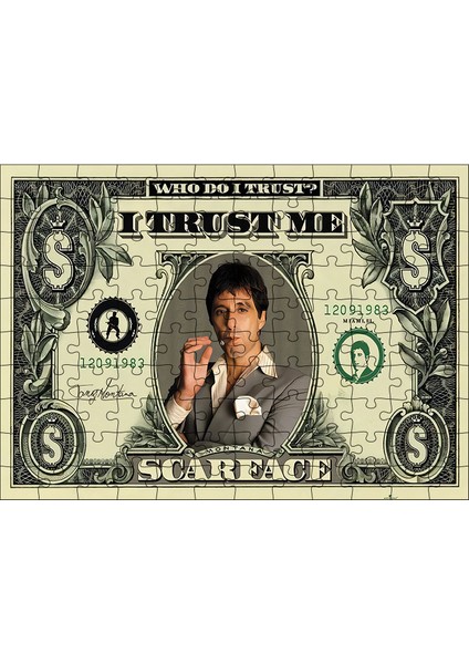 Ahşap Mdf Puzzle Yapboz Al Pacino Scarface 120 Parça 25*35 cm