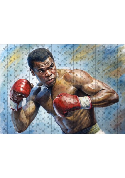 Ahşap Mdf Puzzle Yapboz Muhammed Ali 255 Parça 35*50 cm