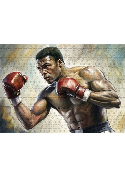 Ahşap Mdf Puzzle Yapboz Muhammed Ali 500 Parça 50*70 cm