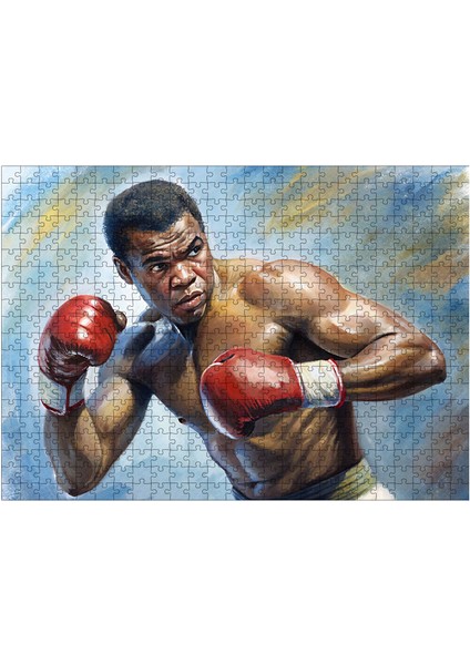 Ahşap Mdf Puzzle Yapboz Muhammed Ali 500 Parça 50*70 cm