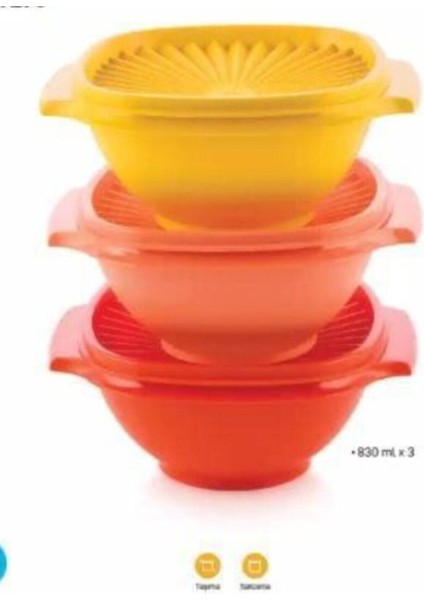 3 Lü Yıldız Kap 830 ml