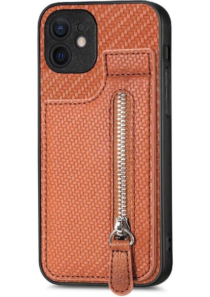 IPhone 11 Için Kılıf Cüzdan Crad Yuvası Fermuar Standı Manyetik Araç Montaj (Yurt Dışından) modelleri