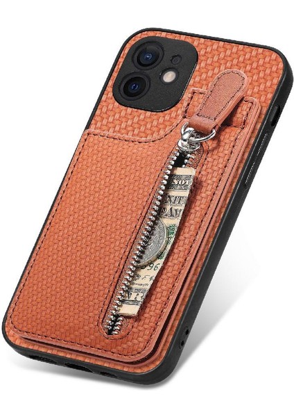 IPhone 11 Için Kılıf Cüzdan Crad Yuvası Fermuar Standı Manyetik Araç Montaj (Yurt Dışından) fırsatları