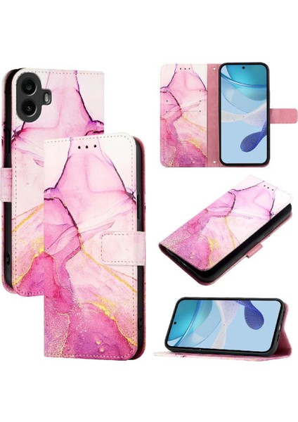 Nothing Kılıf Cmf Telefon 1 Pu Deri Kickstand Cüzdan Mermer Desen (Yurt Dışından) indirimleri