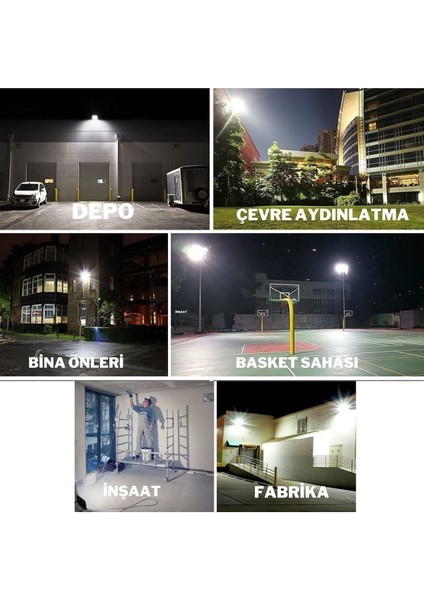 100 Watt 6500K Beyaz Işık LED Projektör IP66